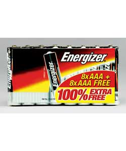 Energizer AAA Batteries - 8 Pack   8 Free