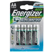 Energizer Advanced Rechargable 2450 AA 4 Pack