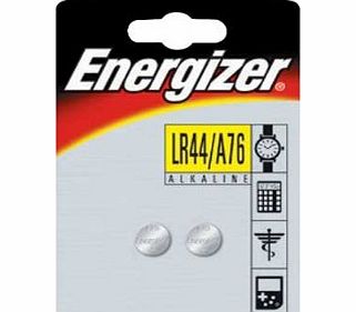 Energizer Alkaline Button Cell Battery LR44/A76 (Twin Pack)