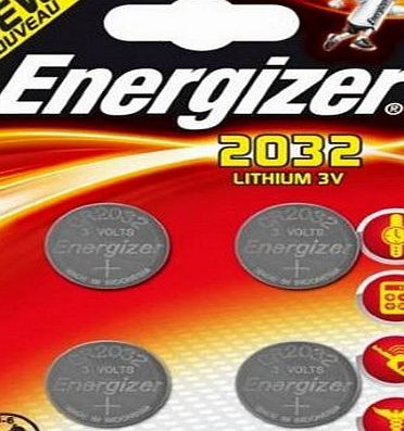 Energizer CR2032 Lithium Coin Battery - (Pack of 4)