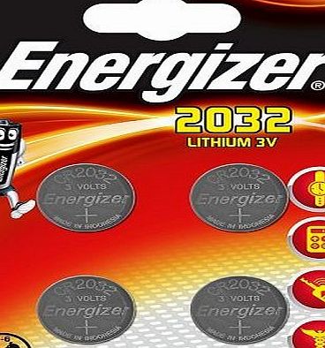 Energizer CR2032 Lithium Coin Battery 4 Pack