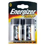 Energizer D 2 Pack Batteries