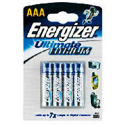 Energizer Lithium AAA 4 Pack Batteries