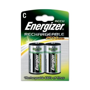 Energizer Rechargeable C 2500mAh Batteries -
