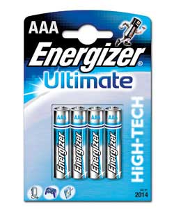 energizer Ultimate AAA Batteries - 4 Pack