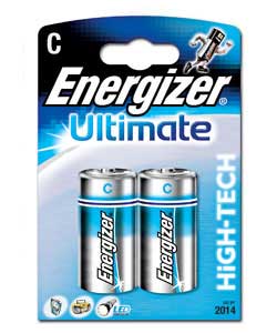 energizer Ultimate C Batteries - 2 Pack