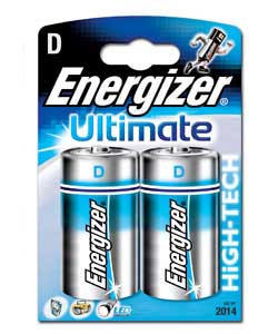 Ultimate D Batteries - 2 Pack