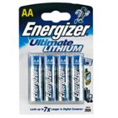 Energizer Ultimate Lithium AA Batteries (4 Pack)