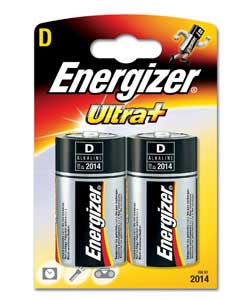 Energizer Ultra  D Batteries - 2 Pack