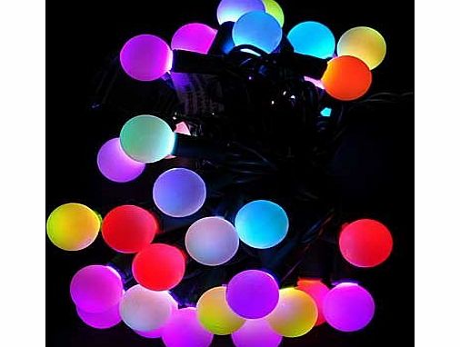 ENGIVE  5M 50 LED Color Changing Lamp RGB Ball String Lights Christmas Xmas Birthday Wedding Ceremony Decoration Lights