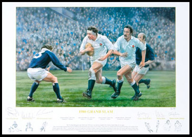 England 1980 Grand Slam multi-signed Ltd. Ed. print - WAS andpound;99.99