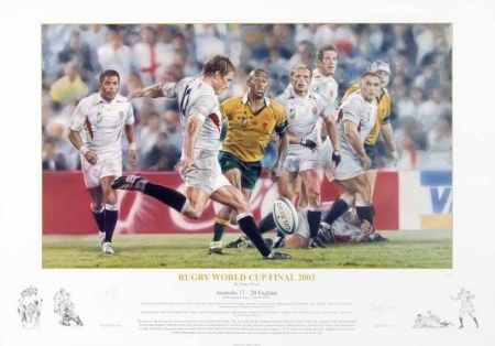 2003 RUGBY WORLD CUP LTD EDITION SIGNED