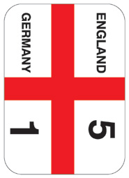 England 5-1 Sticker