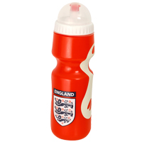 england 750ml Water Bottle - Red/White.