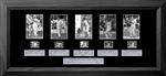 England Ashes - Deluxe Sports Cell: 245mm x 540mm (approx). - black frame with black mount