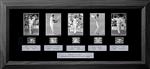 England Cricket - Deluxe Sports Cell: 245mm x 540mm (approx). - black frame with black mount