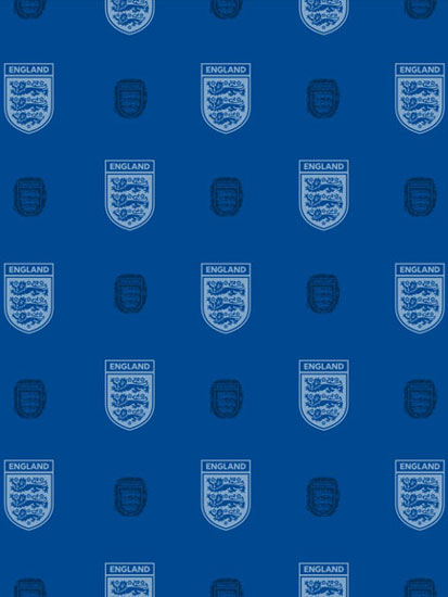 Football Crest Blue Design Wallpaper