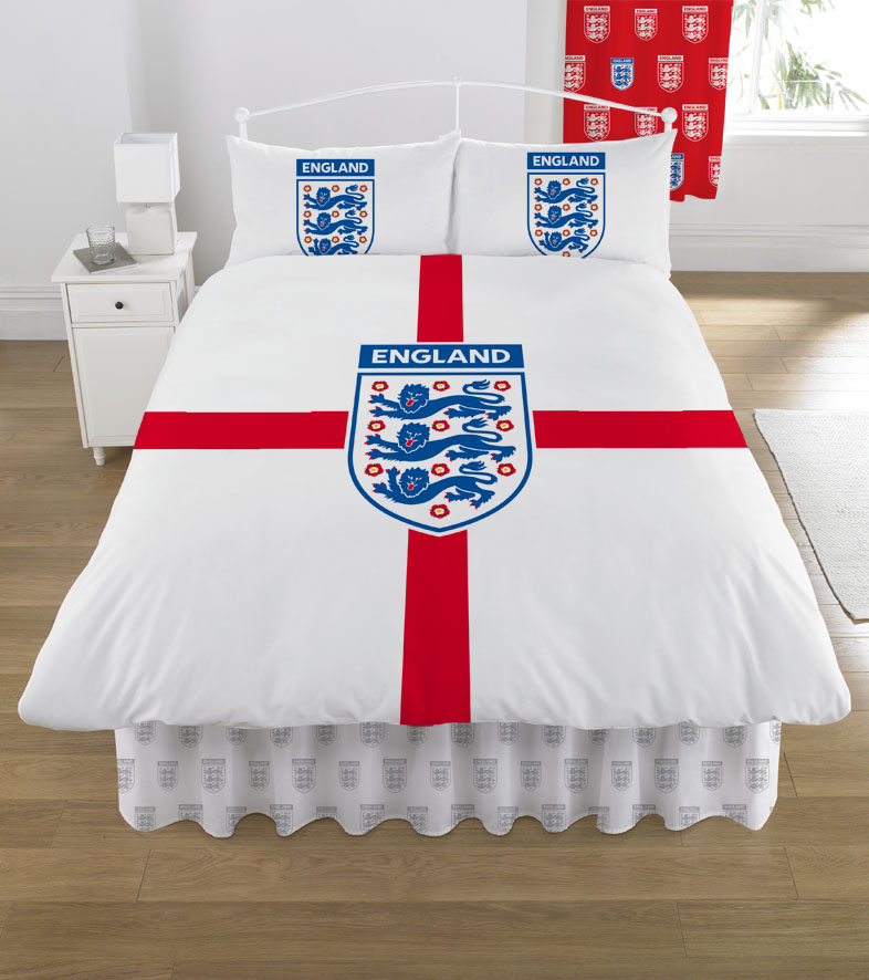 England Football England Double Duvet Cover and Pillowcases