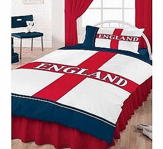 England Football Gifts England Duvet Cover and Pillowcase Kids Bedding