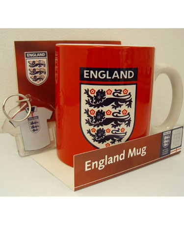 England Football Three Lions Crest Mug with Free Keyring