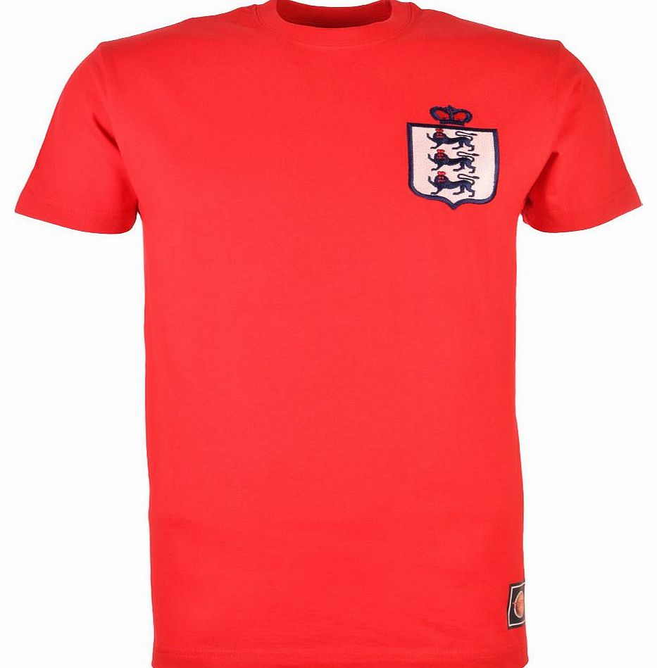 England Limited Edition Retro T-Shirt - Red