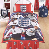 England Players Duvet Single/Pillow Case - 198cms x 137cms.