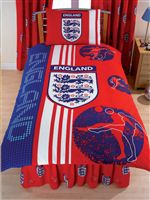 England Red Score Curtains