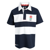 England Rugby Classic Rugby Shirt - Navy - Boys.