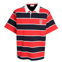 england Rugby Classic Striped Rugby Shirt - Red/