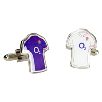England Rugby Kit Cufflinks.