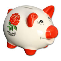 england Rugby Piggy Bank.