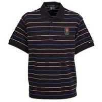 england Rugby Striped Polo Shirt - Navy/Multi.