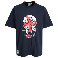 Rugby Supporter Flag T-Shirt - Navy.