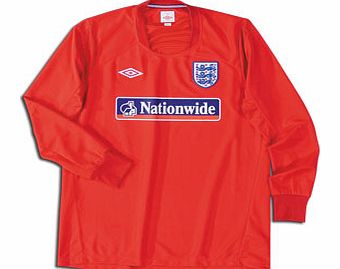 England Training Wear Umbro 2010-11 England Long Sleeve Training Shirt (Red)