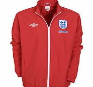 England Training Wear Umbro 2010-11 England Training Shower Jacket (Red)