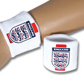 England Wristbands - White.