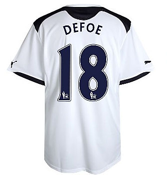 English teams Puma 2010-11 Tottenham Puma Home Shirt (Defoe 18)