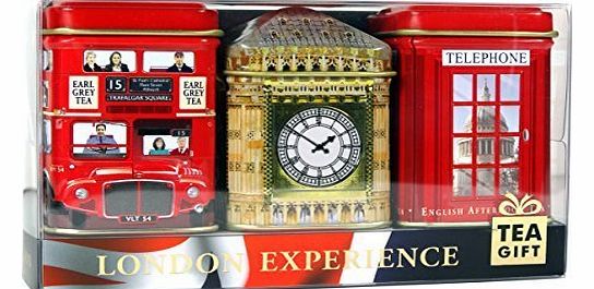 English Teas English Tea Mini Caddy Gift Set ``London Experience``, 3 x 20g/25g Tea Caddies (Qty: 1 Pack)- 1277