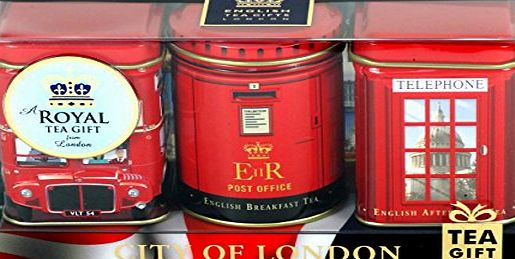 English Teas ``Mini Caddy Gift Set- City of London``, Traditional English Teas in Mini Caddies - 1063
