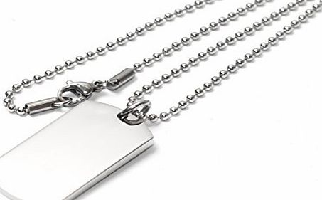 Engrave It Online Personalised Identity Dog Tag Army Style ID Pendant Necklace ENGRAVED FREE