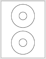 Enhanced Quality Uncoated cd labels 25 sheets