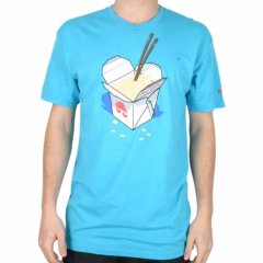 Enjoi Mens Enjoi Maggots Premium Tee Cyan