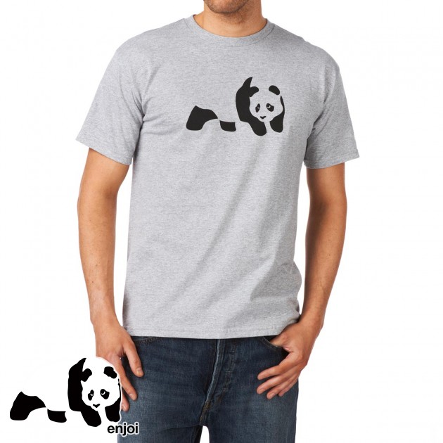 Mens Enjoi Panda T-Shirt - Athletic Heather