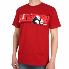 Mens Enjoi Safety Word Tee Cardinal Red