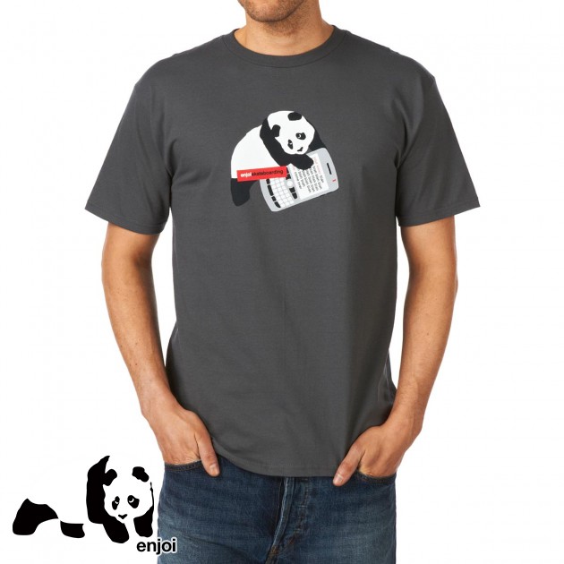 Enjoi Mens Enjoi Sexting T-Shirt - Charcoal