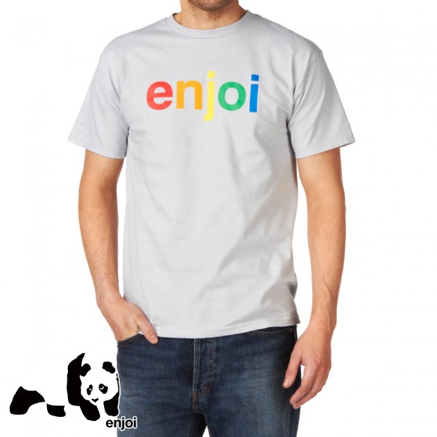 Enjoi Mens Enjoi Spectrum T-Shirt - Silver