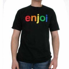 Enjoi Mens Enjoi Spectrum Tee Black