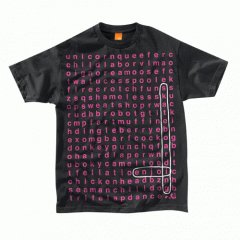 Enjoi Mens Enjoi Word Search Tee Black