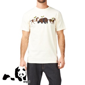 Enjoi T-Shirts - Enjoi Long Shot T-Shirt - Cream
