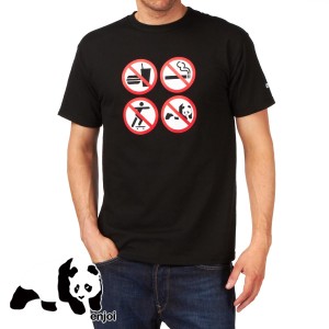 T-Shirts - Enjoi No Fun T-Shirt - Black